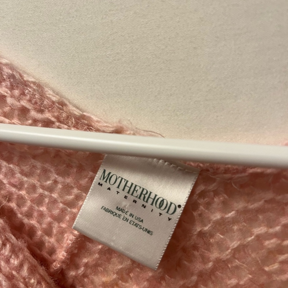 COPY - MOTHERHOOD MATERNITY BEAUTIFUL SOFT KNITTED SOFT PINK COVERUP PATTERN PO… - Picture 4 of 11